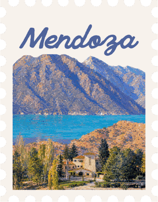 Selo ilustrado de Mendoza